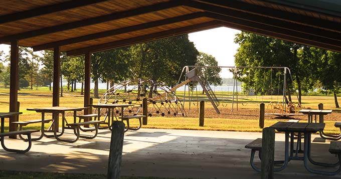 Parks & Recreation pavilions and tables